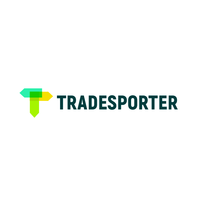 Tradesporter.com logo, a brandable .com business name for sale