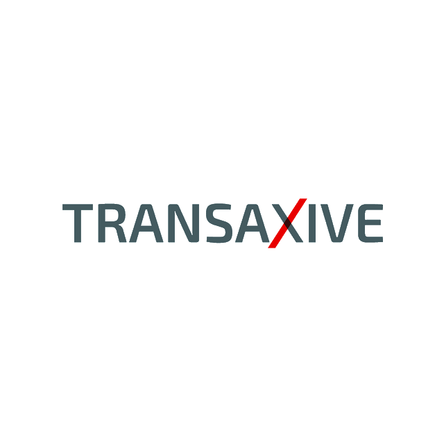 Transaxive.com logo, a brandable .com business name for sale