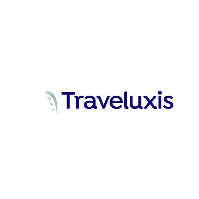 Traveluxis.com logo, a brandable .com business name for sale
