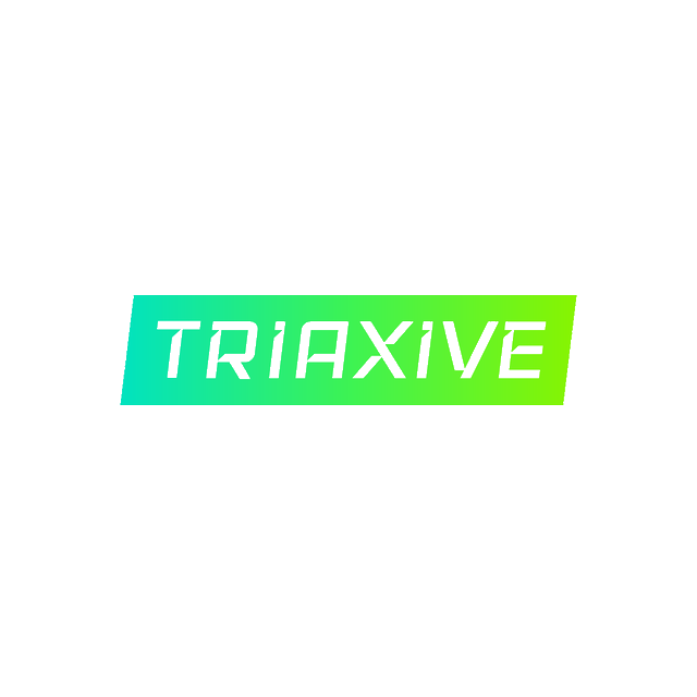Triaxive.com logo, a brandable .com business name for sale