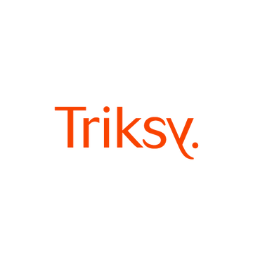 Triksy.com logo, a brandable .com business name for sale