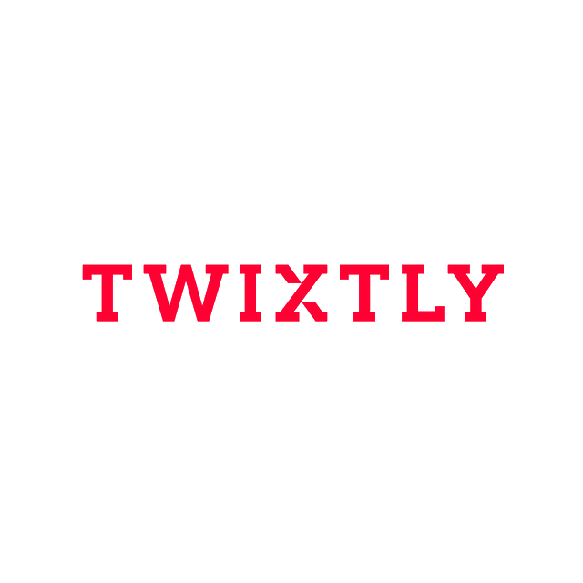 Twixtly.com logo, a brandable .com business name for sale