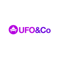 UFOandCo.com logo, a brandable .com business name for sale