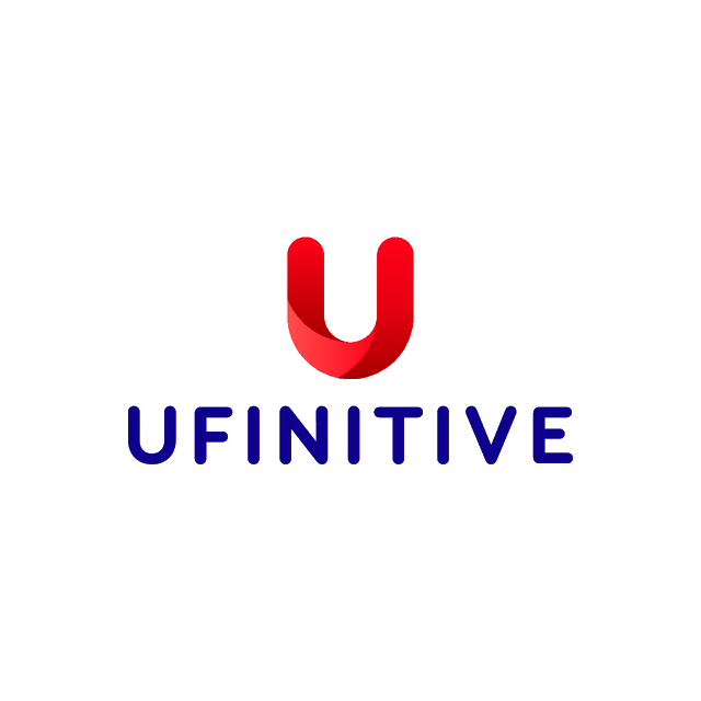 Ufinitive.com logo, a brandable .com business name for sale