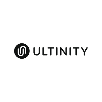 Ultinity.com logo, a brandable .com business name for sale