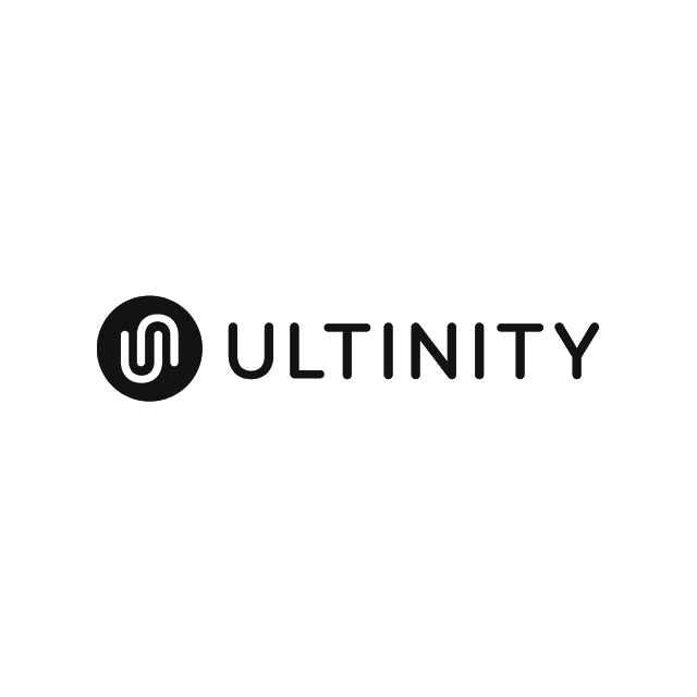 Ultinity.com logo, a brandable .com business name for sale