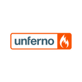 Unferno.com logo, a brandable .com business name for sale