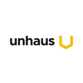 Unhaus.com logo, a brandable .com business name for sale