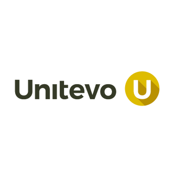 Unitevo.com logo, a brandable .com business name for sale
