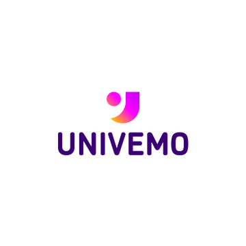 Univemo.com logo, a brandable .com business name for sale