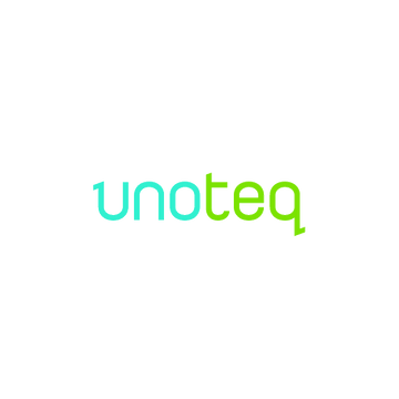 Unoteq.com logo, a brandable .com business name for sale