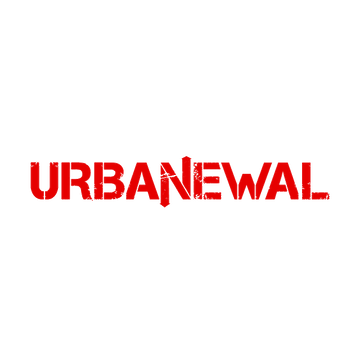 Urbanewal.com logo, a brandable .com business name for sale