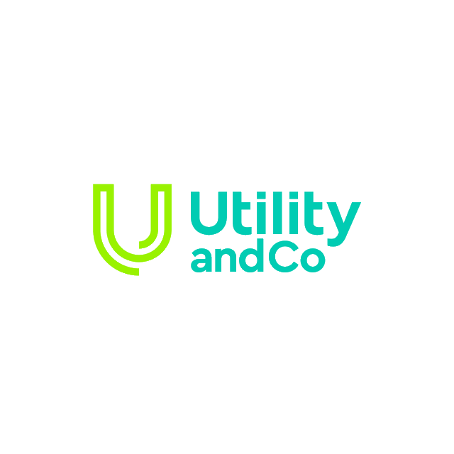UtilityAndCo.com logo, a brandable .com business name for sale