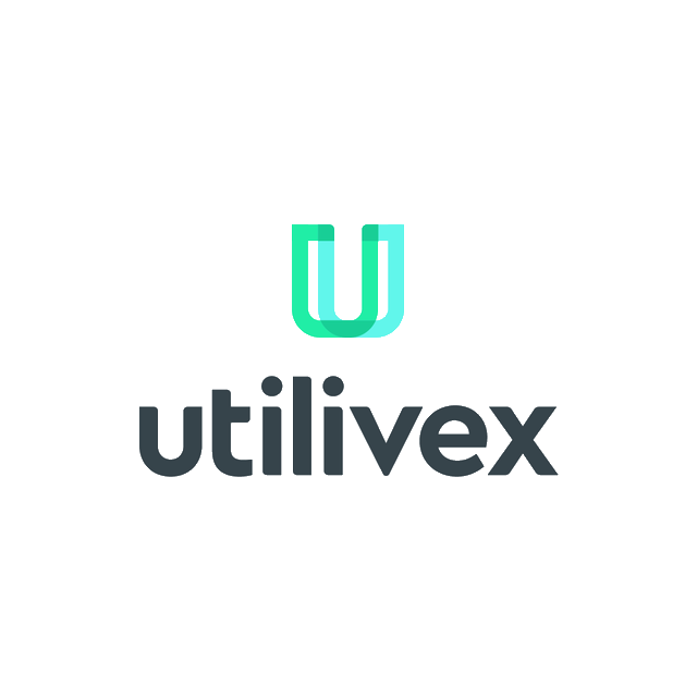Utilivex.com logo, a brandable .com business name for sale