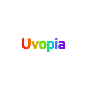 Uvopia.com logo, a brandable .com business name for sale