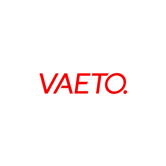 Vaeto.com logo, a brandable .com business name for sale