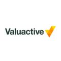 Valuactive.com logo, a brandable .com business name for sale