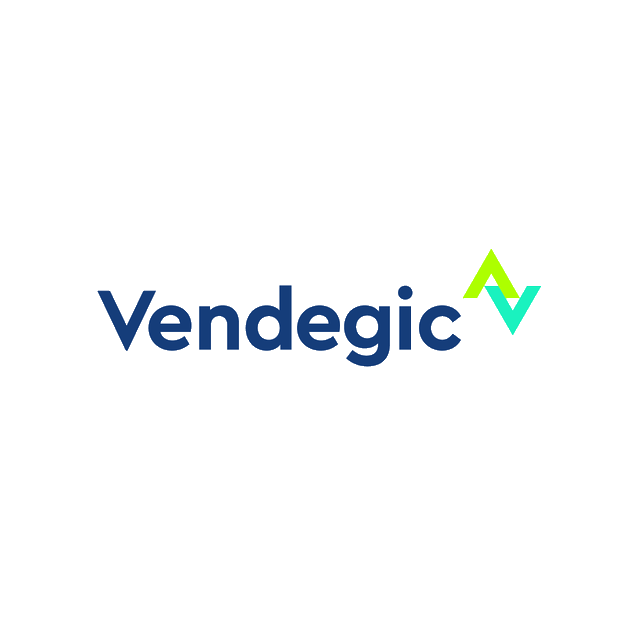 Vendegic.com logo, a brandable .com business name for sale