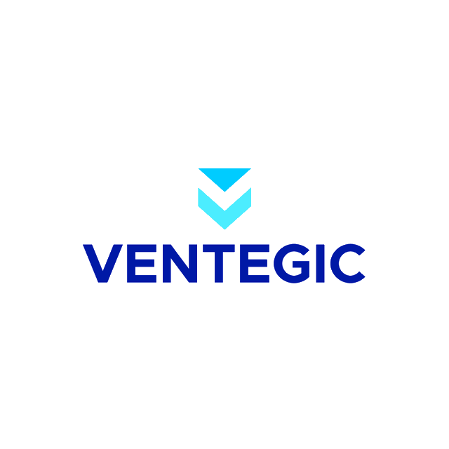 Ventegic.com logo, a brandable .com business name for sale