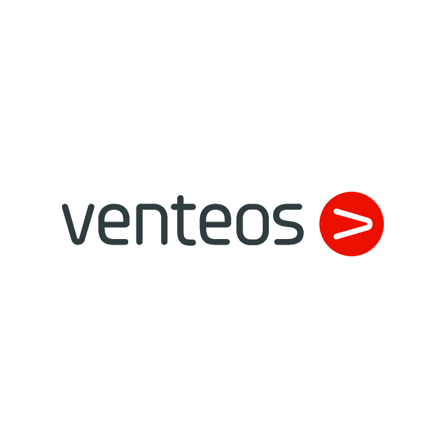Venteos.com logo, a brandable .com business name for sale