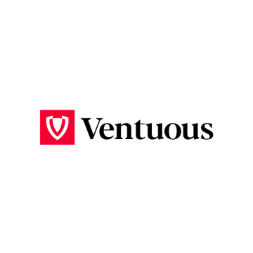 Ventuous.com logo, a brandable .com business name for sale