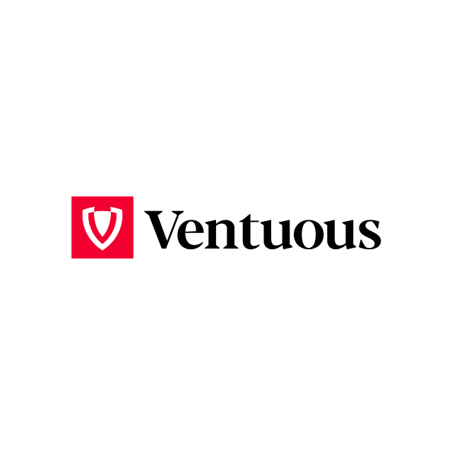 Ventuous.com logo, a brandable .com business name for sale