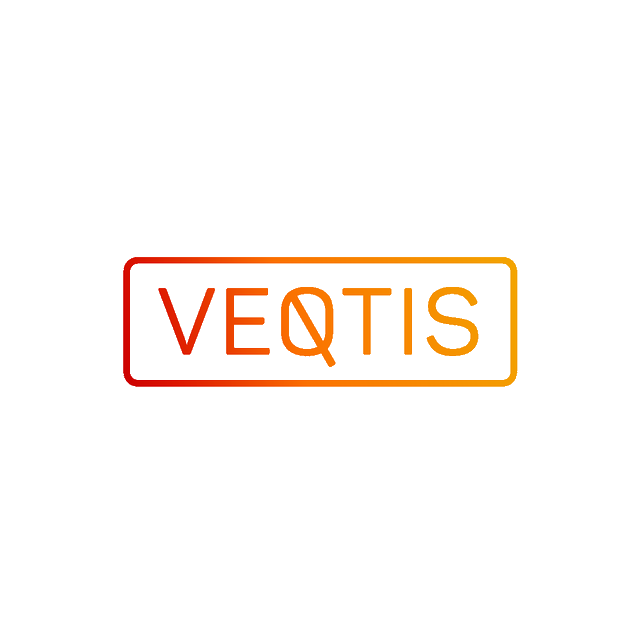 Veqtis.com logo, a brandable .com business name for sale
