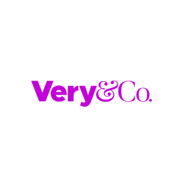 VeryAndCo.com logo, a brandable .com business name for sale