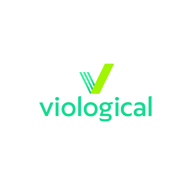Viological.com logo, a brandable .com business name for sale