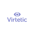 Virtetic.com logo, a brandable .com business name for sale