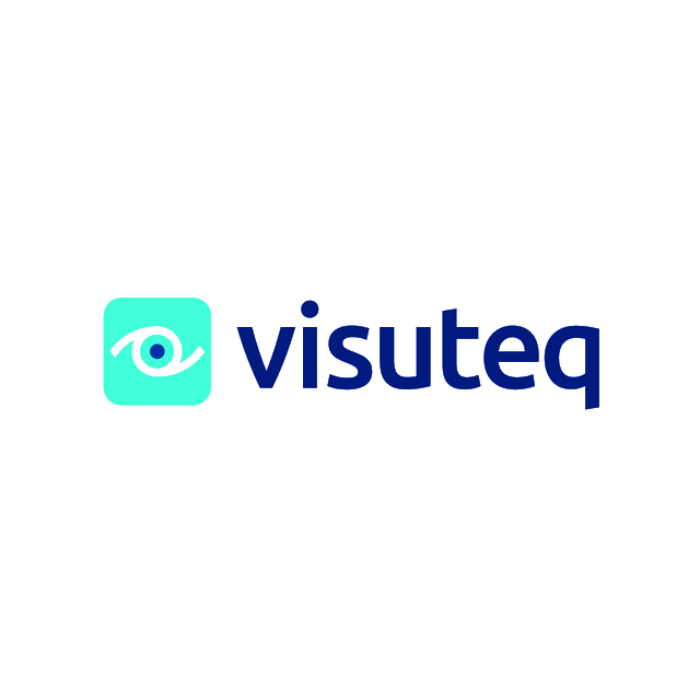 Visuteq.com logo, a brandable .com business name for sale
