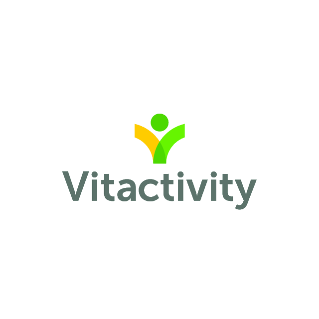 Vitactivity.com logo, a brandable .com business name for sale