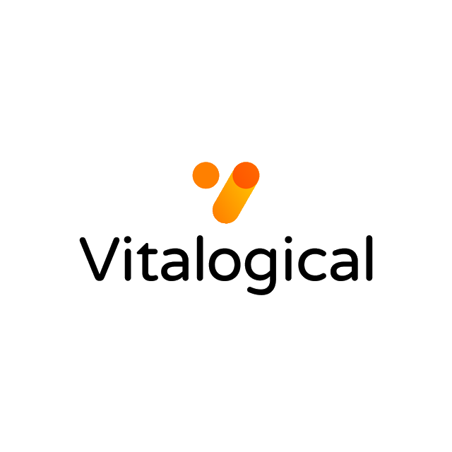 Vitalogical.com logo, a brandable .com business name for sale