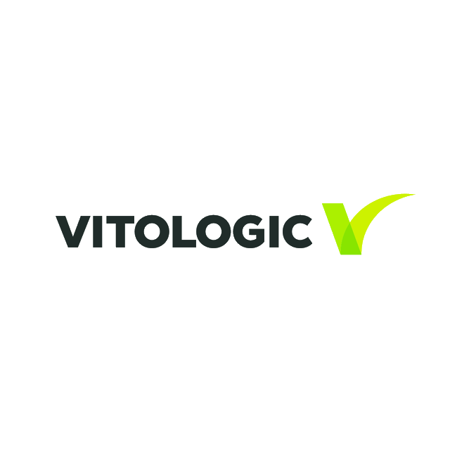 Vitologic.com logo, a brandable .com business name for sale