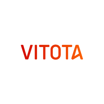 Vitota.com logo, a brandable .com business name for sale