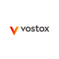Vostox.com logo, a brandable .com business name for sale