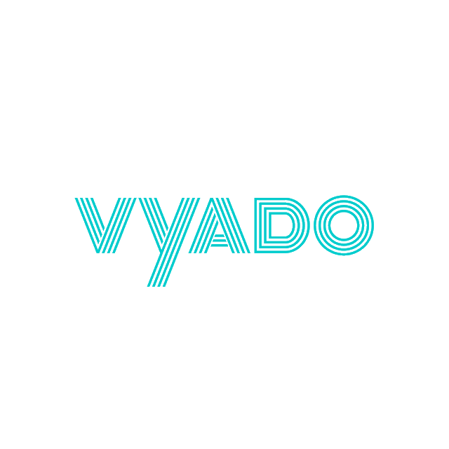 Vyado.com logo, a brandable .com business name for sale