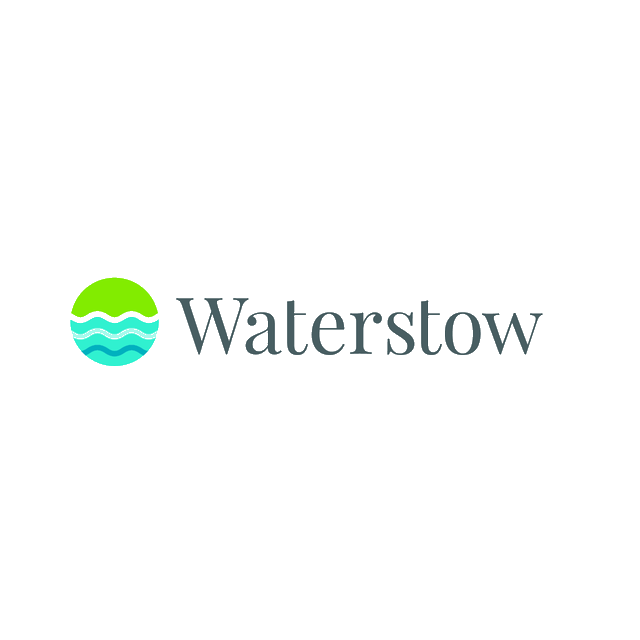 Waterstow.com logo, a brandable .com business name for sale
