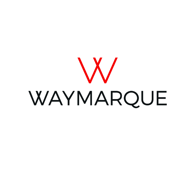 Waymarque.com logo, a brandable .com business name for sale