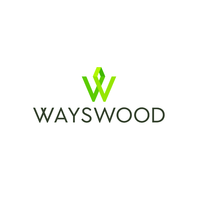 Wayswood.com logo, a brandable .com business name for sale