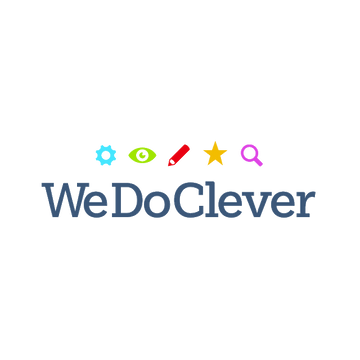 WeDoClever.com logo, a brandable .com business name for sale