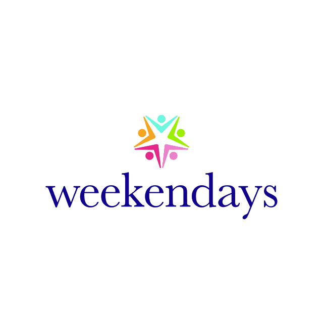 Weekendays.com logo, a brandable .com business name for sale