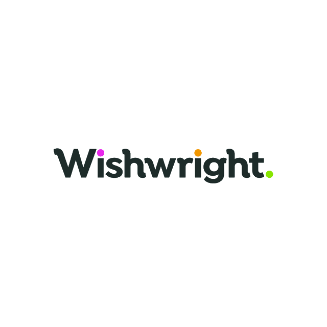 Wishwright.com logo, a brandable .com business name for sale