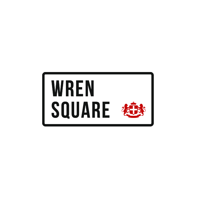 WrenSquare.com logo, a brandable .com business name for sale
