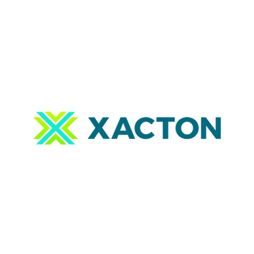 Xacton.com logo, a brandable .com business name for sale