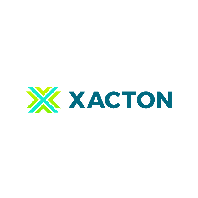 Xacton.com logo, a brandable .com business name for sale