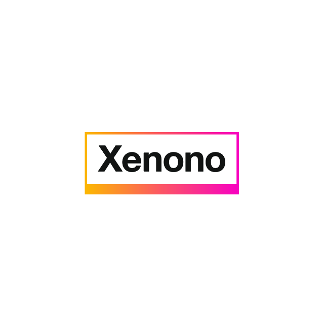 Xenono.com logo, a brandable .com business name for sale