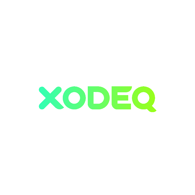 Xodeq.com logo, a brandable .com business name for sale