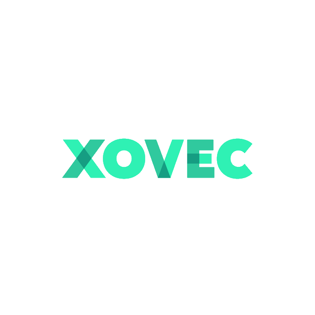 Xovec.com logo, a brandable .com business name for sale