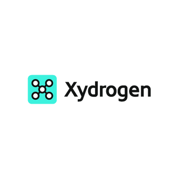 Xydrogen.com logo, a brandable .com business name for sale
